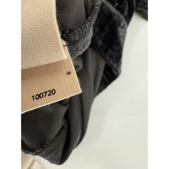 Soft Surroundings Size XSMALL Whitby Velvet Wide Leg Pants Elastic Waist Black - Picture 10 of 10